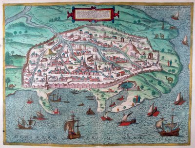 Map of Alexandria, Egypt by Unbekannt
