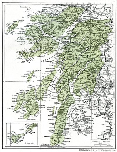 Map of Argyllshire by Unbekannt