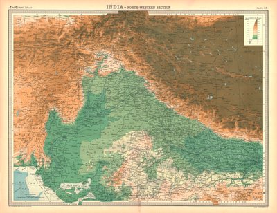 Map of India - North Western Section by Unbekannt
