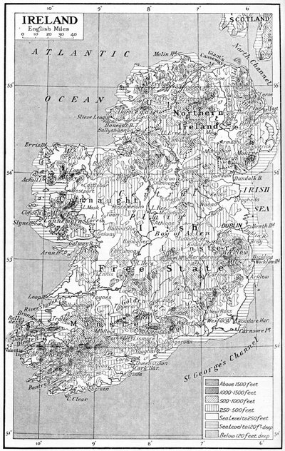 Map of Ireland by Unbekannt
