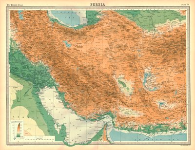 Map of Persia by Unbekannt