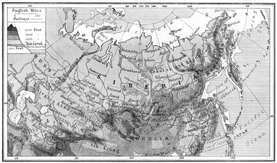 Map of Siberia, c1923 by Unbekannt