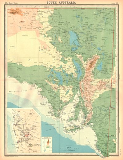 Map of South Australia by Unbekannt