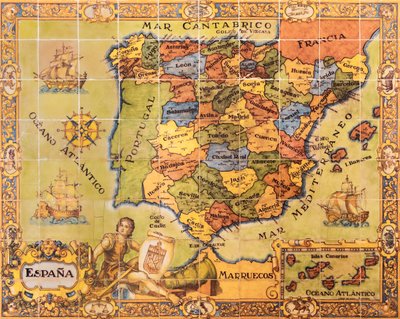 Map of Spain, Segovia, Spain, 2017 (photo) by Unbekannt