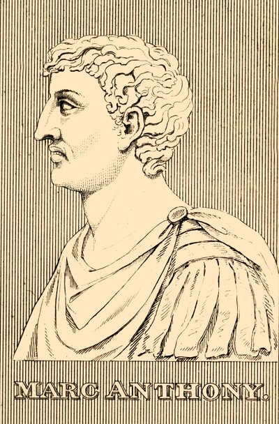 Marc Anthony, 83-30 BC, 1830 by Unbekannt