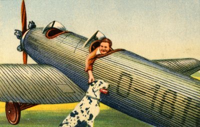 Marga von Etzdorf with her plane, 1932 by Unbekannt