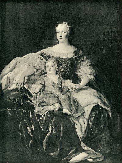 Maria Leszczynska and the Dauphin by Unbekannt