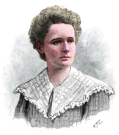 Marie Sklodowska Curie, Polish-born French physicist, 1904 by Unbekannt