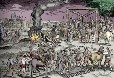 Martyrs at Smithfield, London, c1600 by Unbekannt