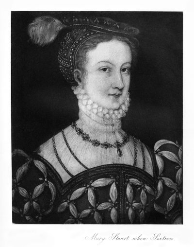 Mary Stuart at sixteen by Unbekannt