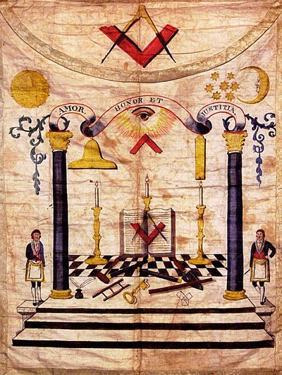 Master Mason Apron, 18th Century by Unbekannt
