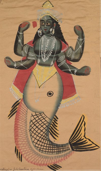 Matsya, Fish Avatara of Vishnu, 1800s by Unbekannt