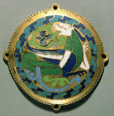 Medallion Depicting a Dragon, French, from Conques by Unbekannt