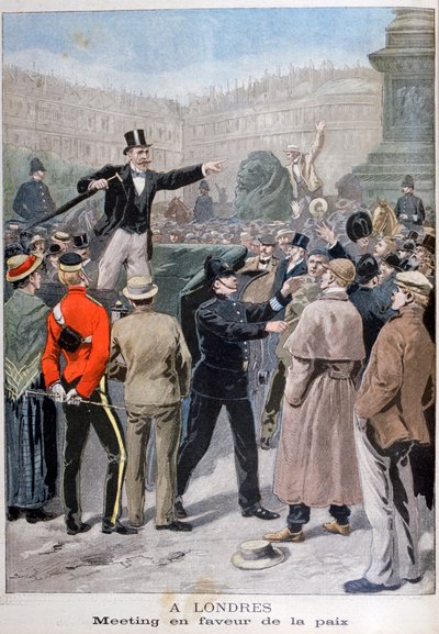 Meeting in favour of peace, London by Unbekannt
