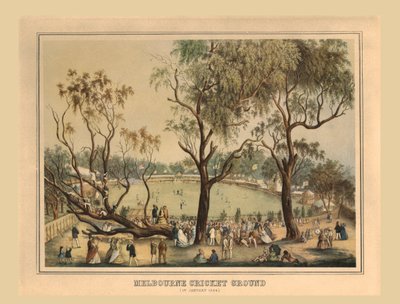 Melbourne Cricket Ground, 1st January 1864 by Unbekannt