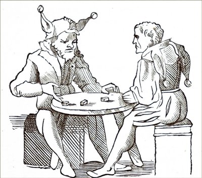 Men Playing Dice by Unbekannt