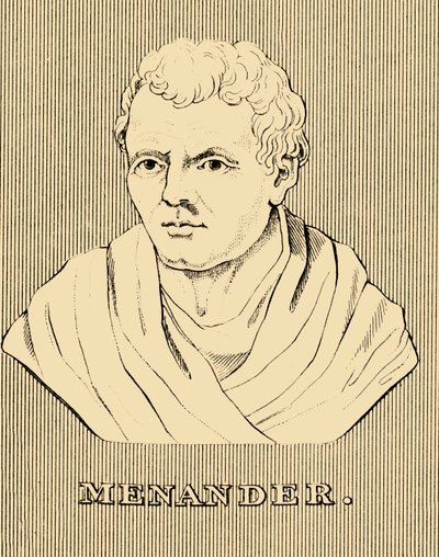 Menander, c342-290 BC, 1830 by Unbekannt
