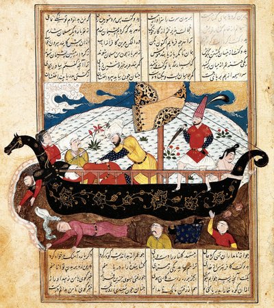 Merchant Ship Attacked by Pirates, 15th Century by Unbekannt