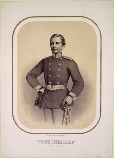 Milan I 1854-1901, King of Serbia, c. 1869 by Unbekannt