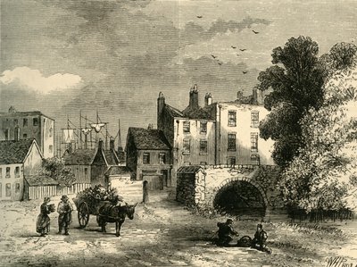 Mill Pond Bridge, in 1826, c1878 by Unbekannt