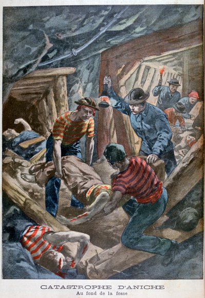 Mine Collapse, Aniche, France by Unbekannt