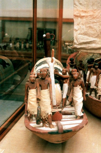 Model boat, Ancient Egyptian, 14th century BC by Unbekannt