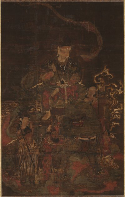 Monju and Attendants by Unbekannt