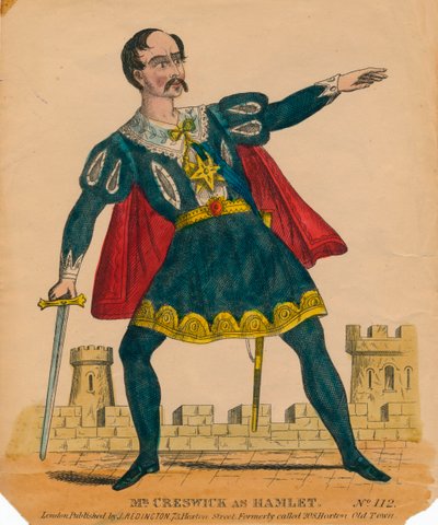 Mr. Creswick as Hamlet by Unbekannt
