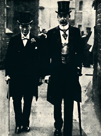 Mr. Lewis Harcourt and Mr. Churchill, c1900 by Unbekannt