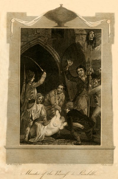 Murder of the Princess de Lamballe, 1792, 1816 by Unbekannt