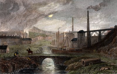 Nant-y-Glow Iron Works, Monmouthshire, Wales, c1780 by Unbekannt