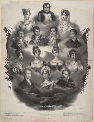 Napoléon I. Bonaparte and his Family by Unbekannt