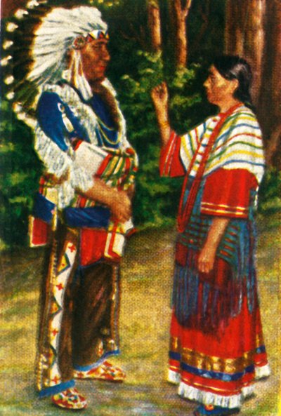 Native American Couple by Unbekannt