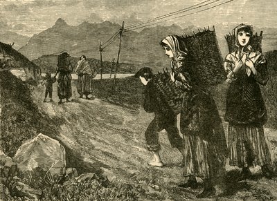 Natives Going for Peat by Unbekannt