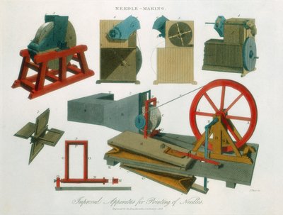 Needle-Making Equipment, 1819 by Unbekannt