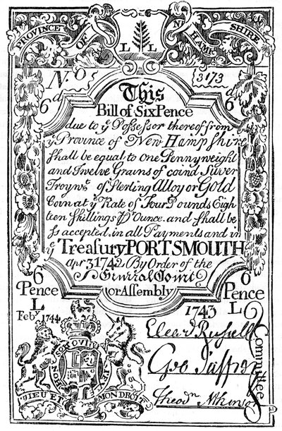 New England paper money, 1743 by Unbekannt