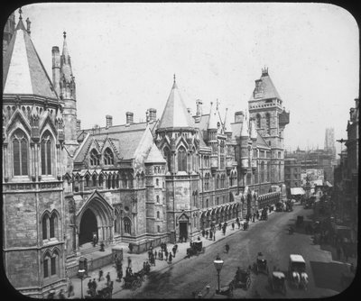 New Law Courts, London, Late 19th Century by Unbekannt