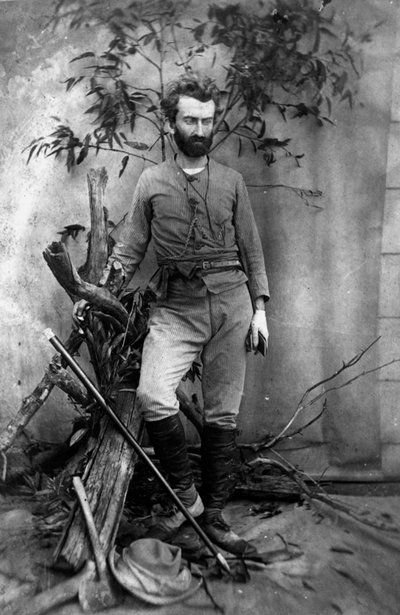 Nikolai Nikolaevich Miklukho-Maklai, Russian anthropologist, Queensland, Australia, c1880 by Unbekannt