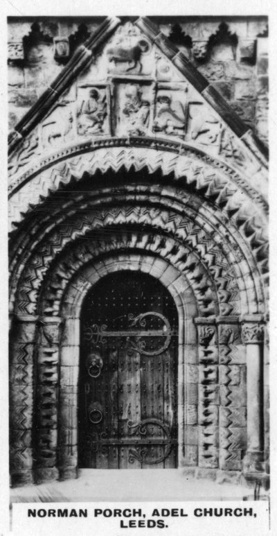Norman Porch, Adel Church, Leeds, c1920s by Unbekannt