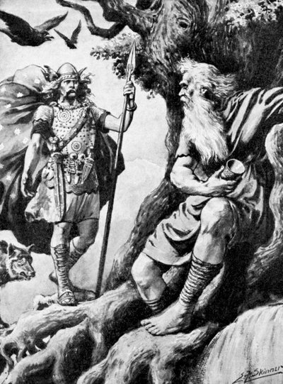 Odin Wotan, Norse god by Unbekannt