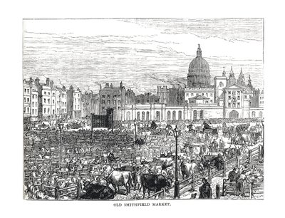 Old Smithfield Market, 1878 by Unbekannt