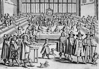 Oliver Cromwell Dissolving the Long Parliament by Unbekannt