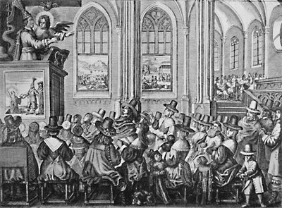 Oliver Cromwell Preaching, c1650, 1903 by Unbekannt