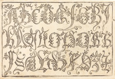Ornamental Alphabet by Unbekannt