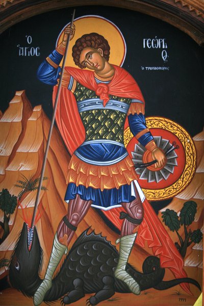 Orthodox Icon: Saint George, Greece by Unbekannt