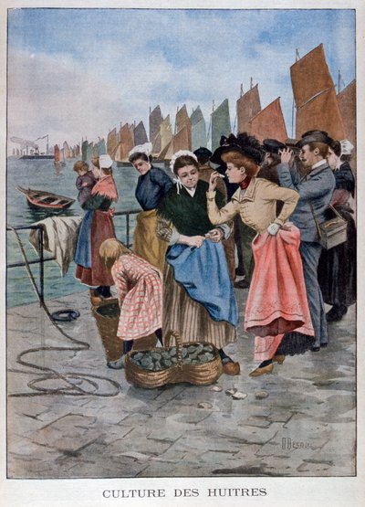 Oyster seller by Unbekannt