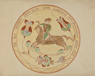 Pa. German Plate by Unbekannt