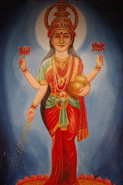 Painting Depicting Goddess Lakshmi, Haridwar by Unbekannt