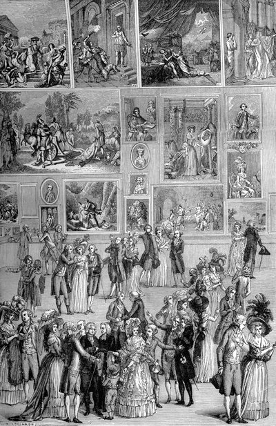 Painting exhibition, the Louvre, Paris by Unbekannt