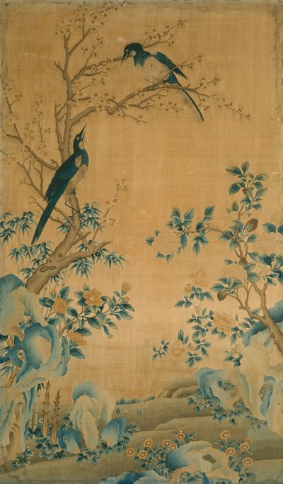 Panel Furnishing Fabric, China, Qing Dynasty, 1644-1911 by Unbekannt